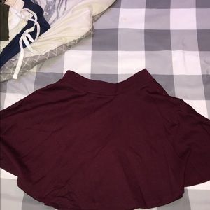 Maroon skater skirt